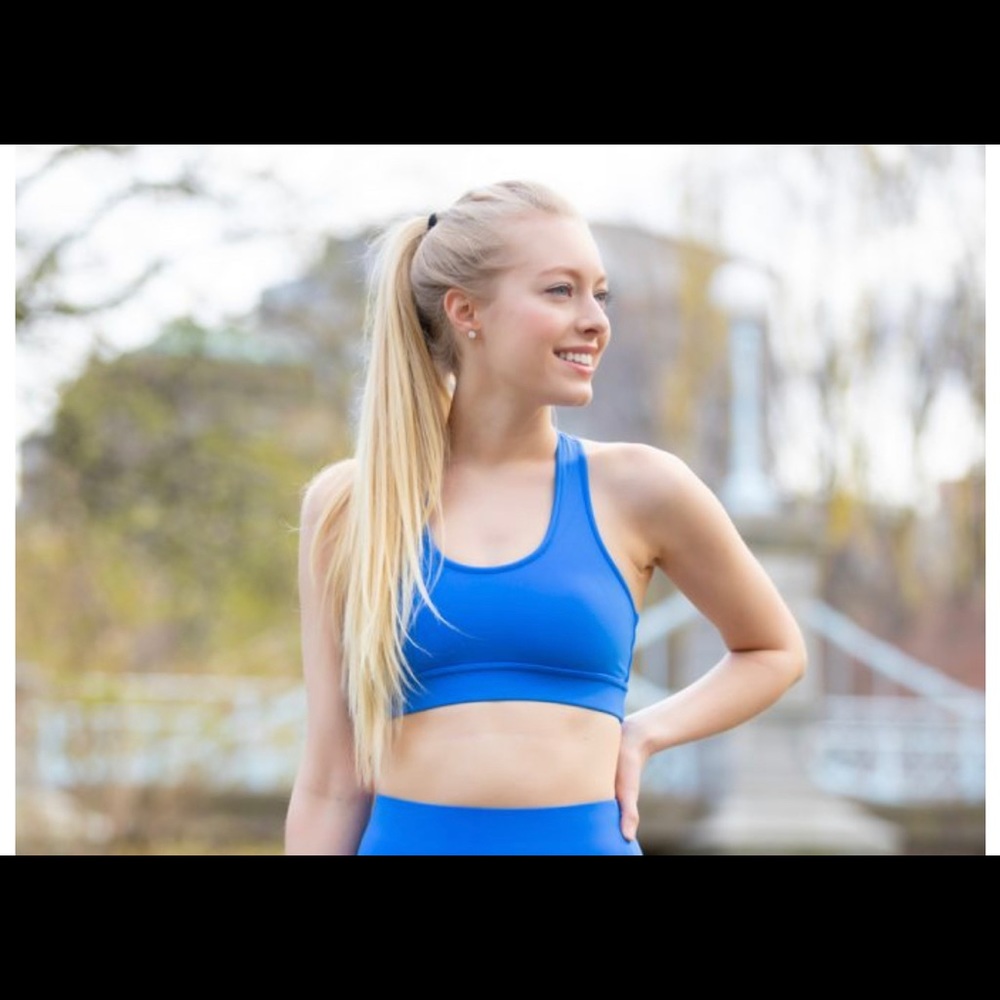 Noli Yoga Blue Racerback Bra